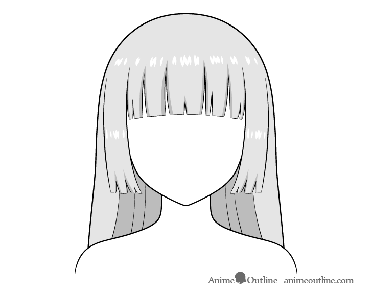 Anime hair reference  Drawings, Sketches, Manga drawing