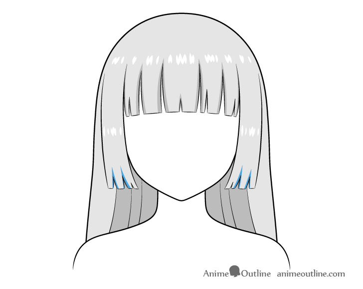 How to Draw Curly Anime Hair - AnimeOutline