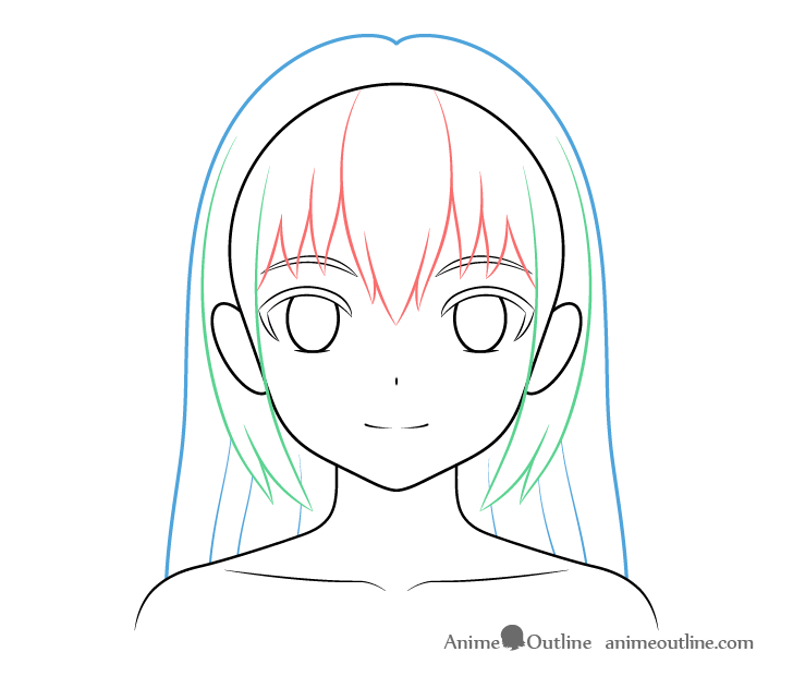 How to Draw an Anime Face (Structure & Proportions)