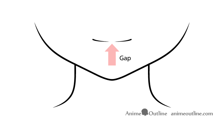 Anime mouth gap drawing