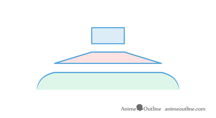 Anime shoulder structure