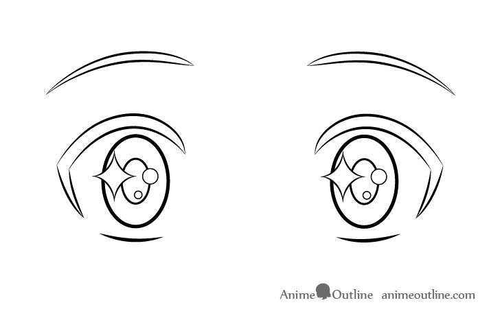 Easy to draw  how to draw sad naruto's eye step-by-step 