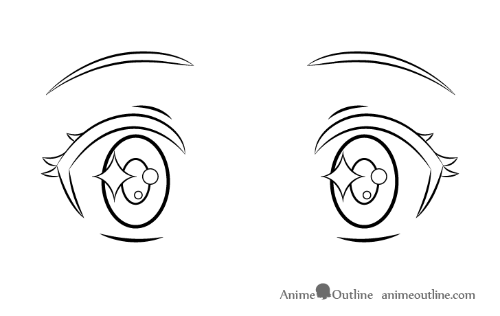 How to Draw Happy Anime or Manga Eyes - AnimeOutline