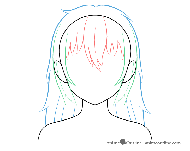 How to Draw Messy Anime Hair - AnimeOutline