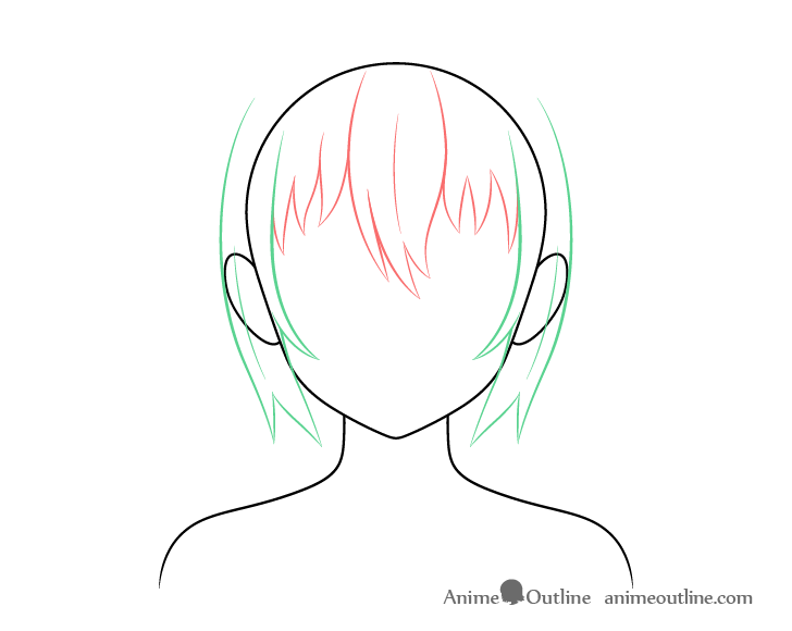 How to Draw Messy Anime Hair - AnimeOutline