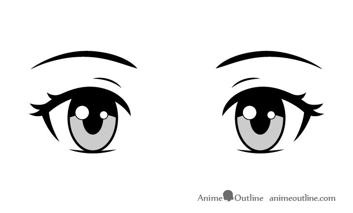 Anime eyes drawing