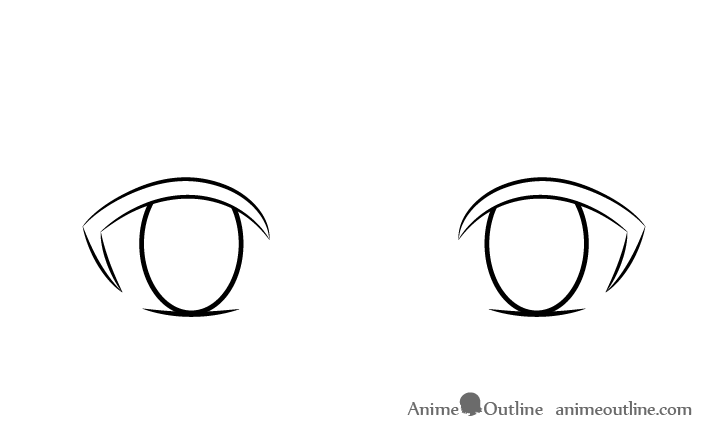 How to Draw Anime Eyes (Normal Expression) - AnimeOutline