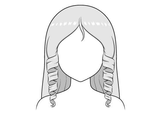 How to Draw Curly Anime Hair - AnimeOutline