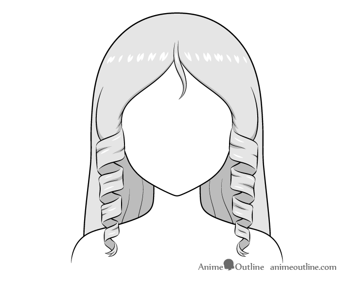 How to Shade Anime Hair Step by Step - AnimeOutline  Anime hair, How to  draw anime hair, Step by step hairstyles