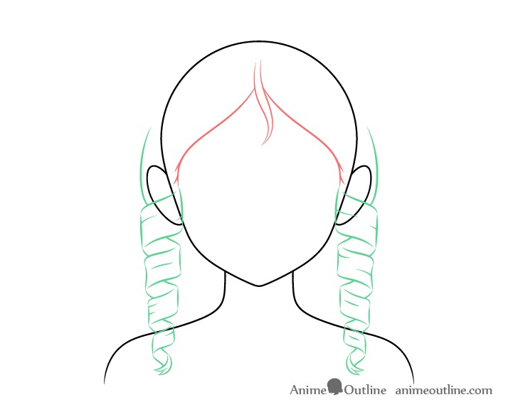 How to Draw Curly Anime Hair - AnimeOutline