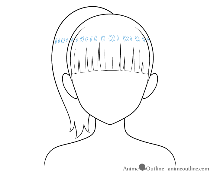 How to Draw an Anime Ponytail (6 Steps) - AnimeOutline