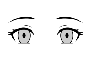 Cold anime eyes