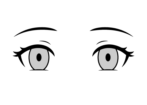 Cold anime eyes