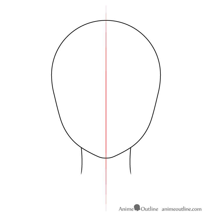 Female neck drawing