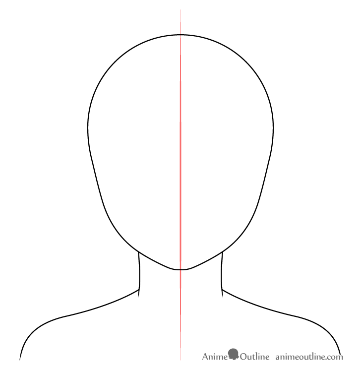 Female shoulders drawing